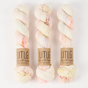 Life in The Long Grass LITLG DK TWIST - FLORAL Merino wool DK white Yarn