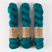 Life in The Long Grass LITLG MERINO ARAN - JEWEL Merino wool Aran turquoise Yarn