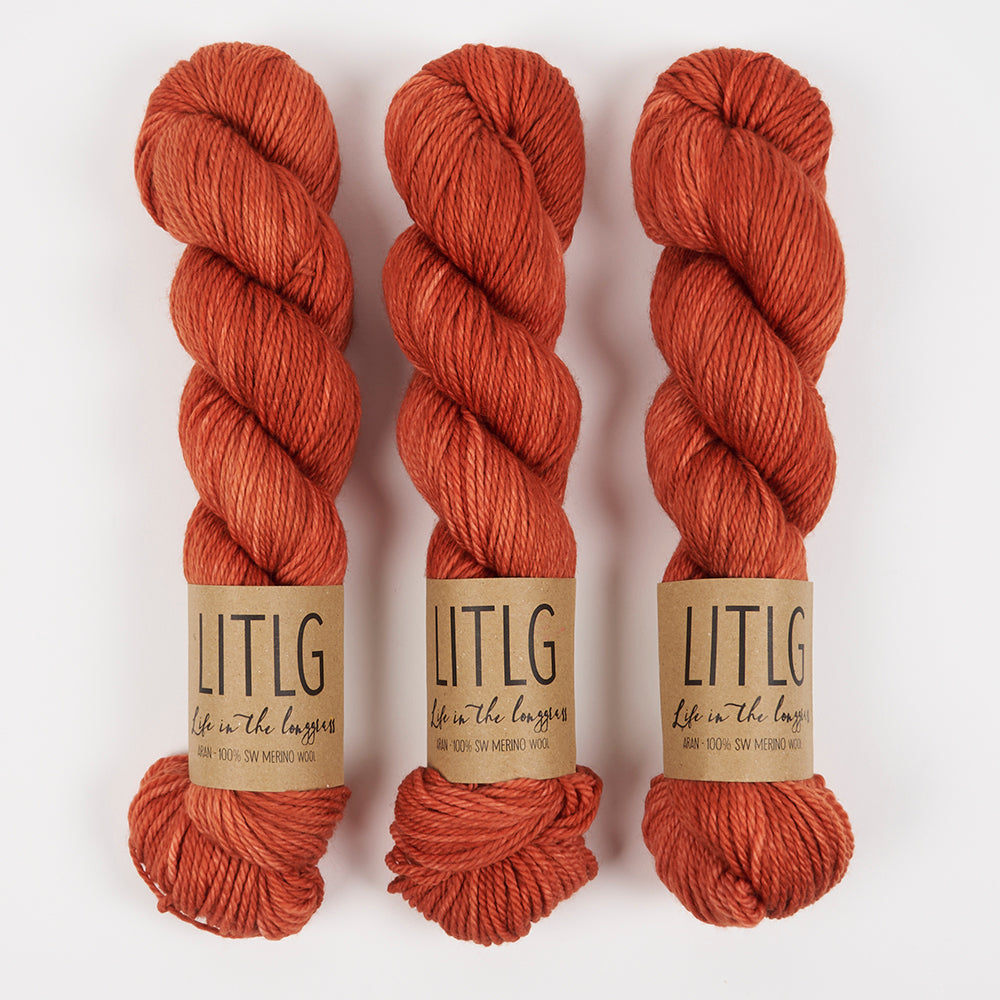 Life in The Long Grass LITLG MERINO ARAN - QUEEN Merino wool Aran coral Yarn