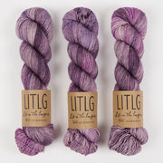 Life in The Long Grass LITLG SINGLES - SOULSKIN Merino wool Fingering purple Yarn