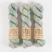 Life in The Long Grass LITLG SINGLES - SPECTRA Merino wool Fingering grey Yarn