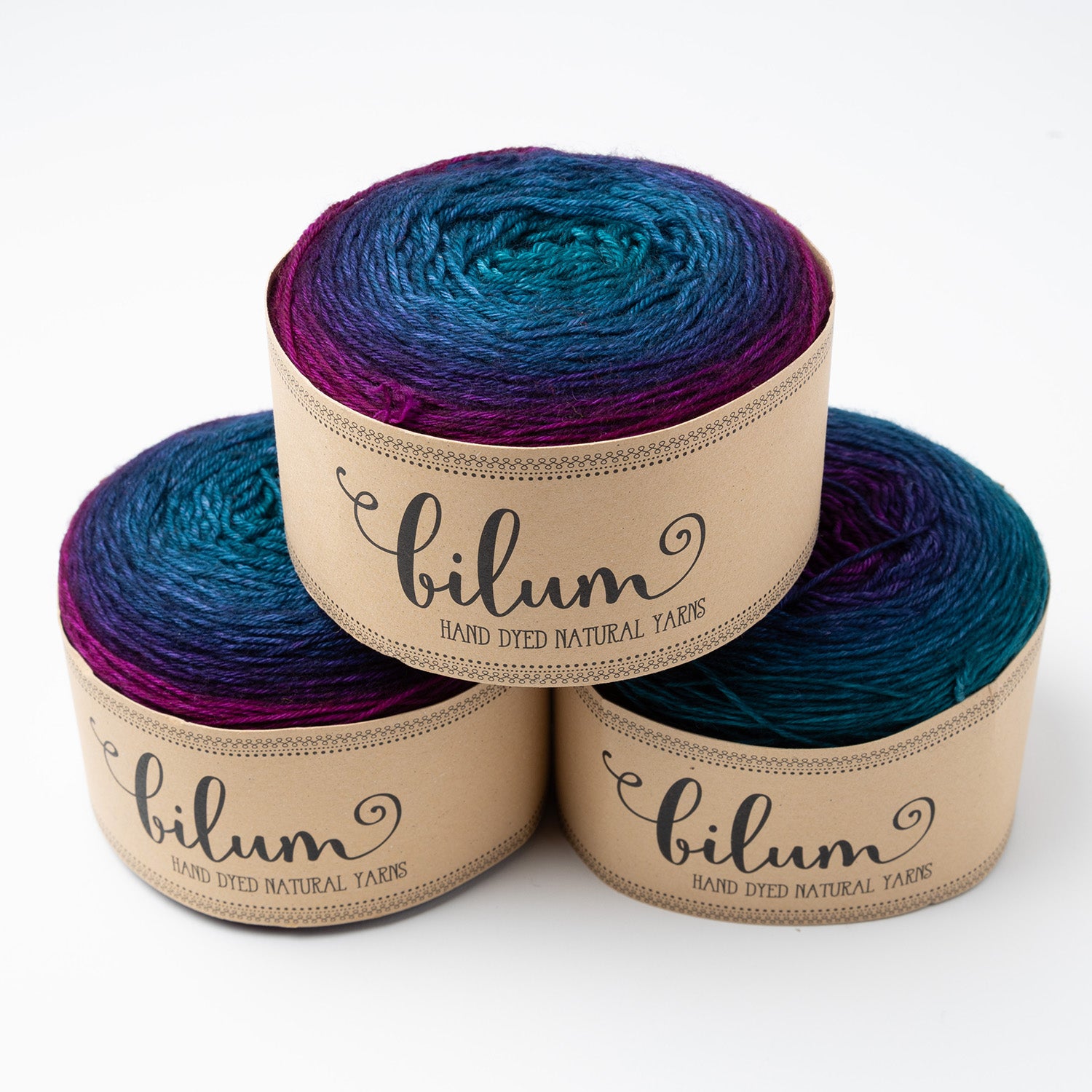 Bilum LOLI - 28 CSILLA Merino wool Fingering multicolour blue Yarn