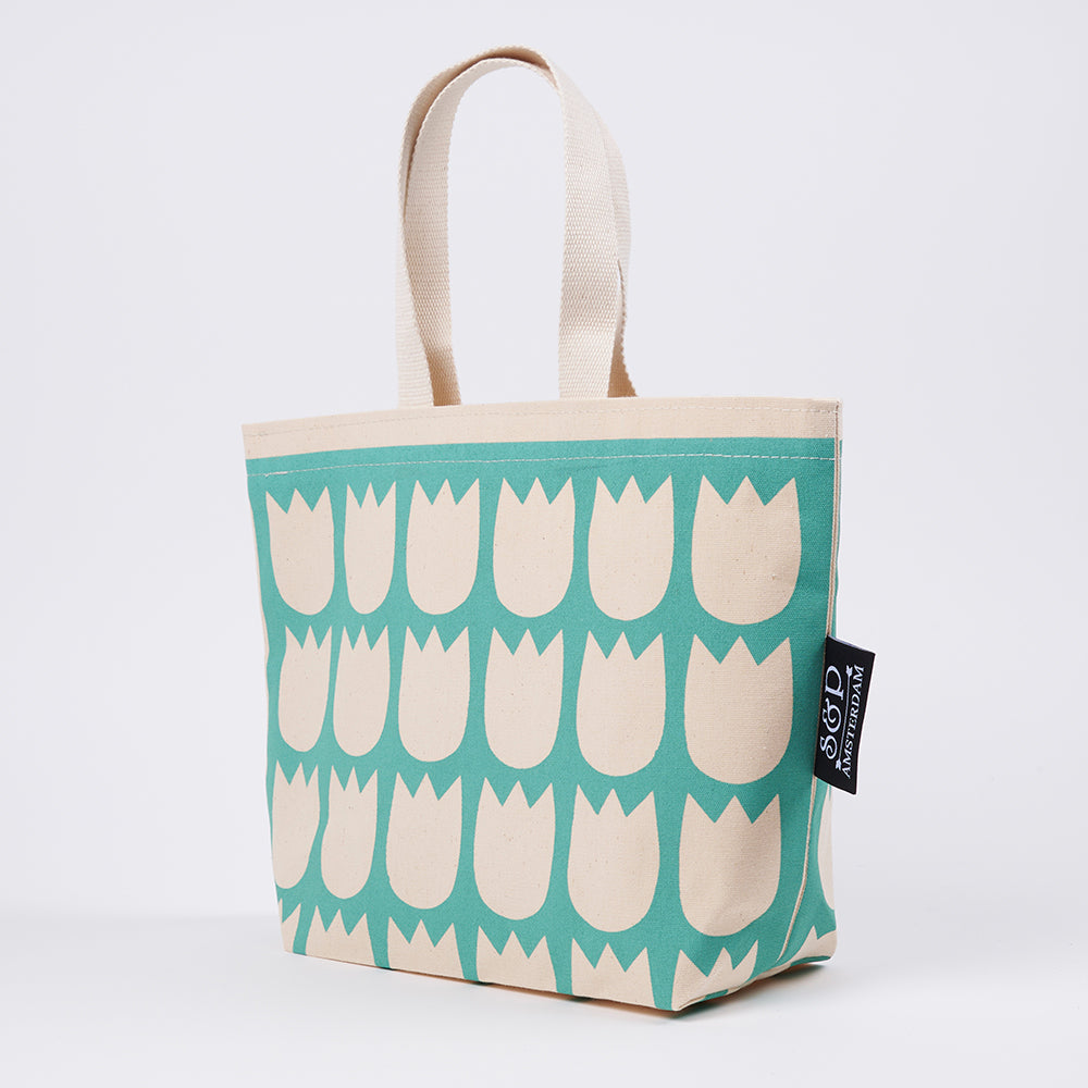 NIKO BAG - TULIPS WHITE MINT