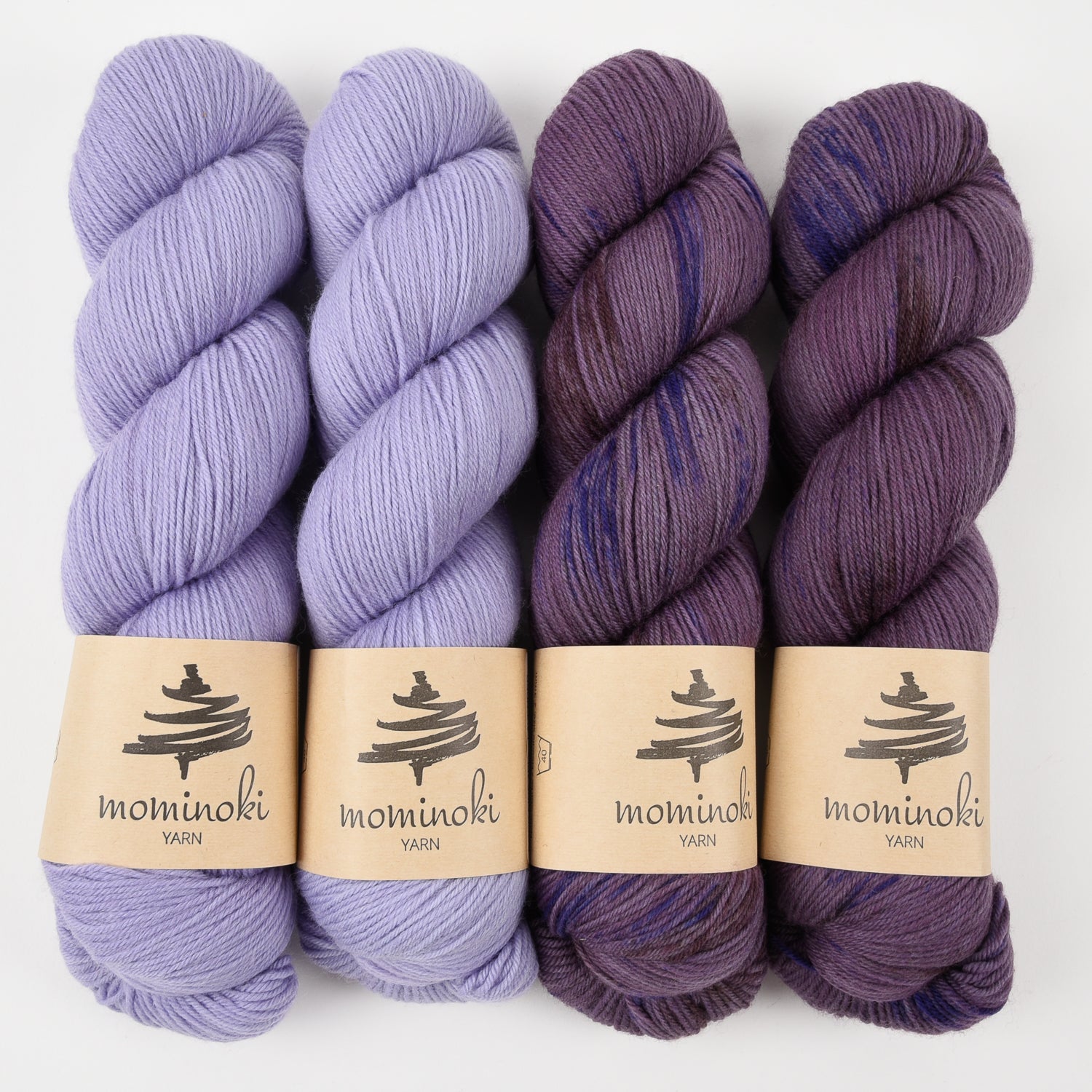 Mominoki Yarn LOVELY LAVENDER Merino wool Polyamide Fingering Quick Kits