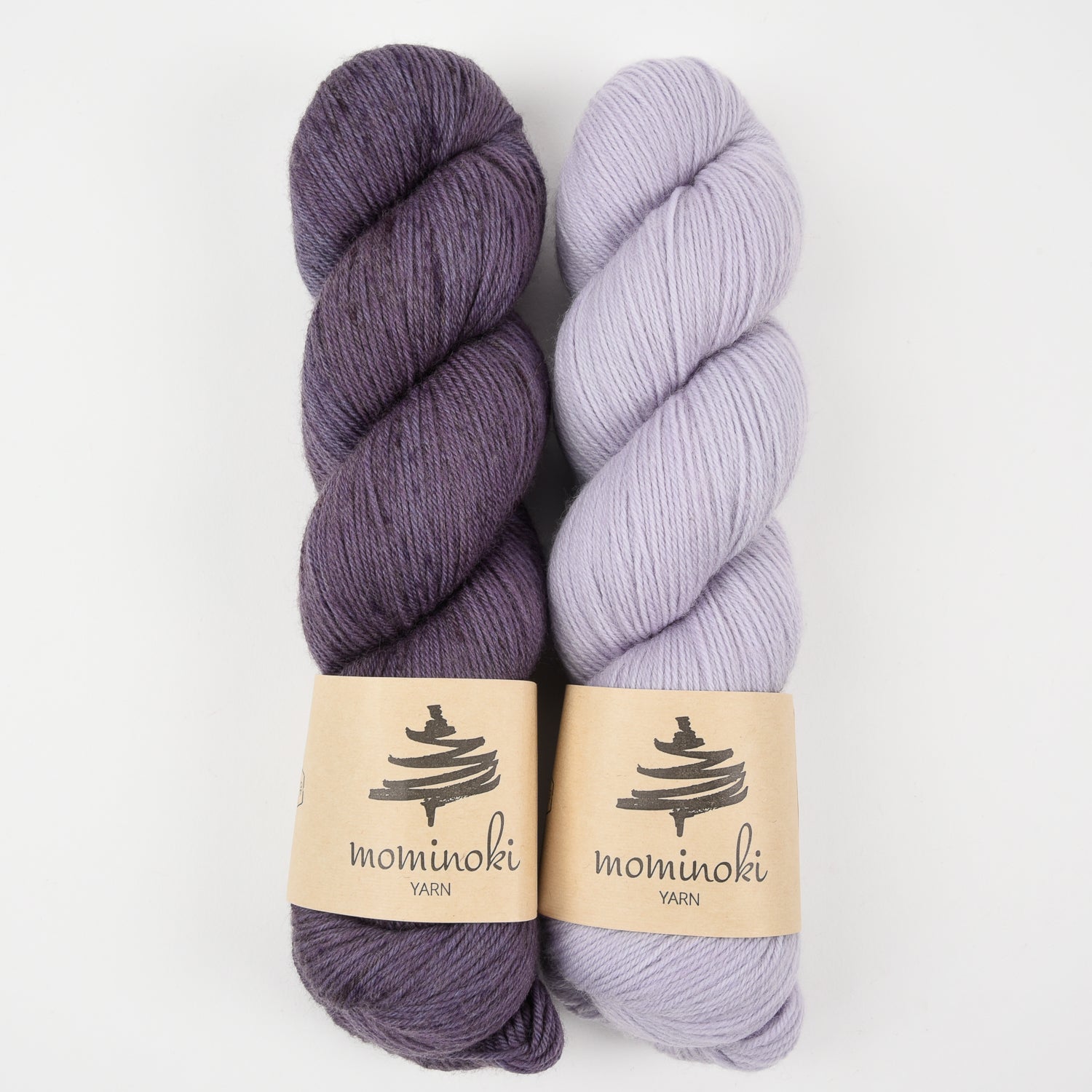 Mominoki Yarn LOVELY LILACS Merino wool Polyamide Fingering Quick Kits