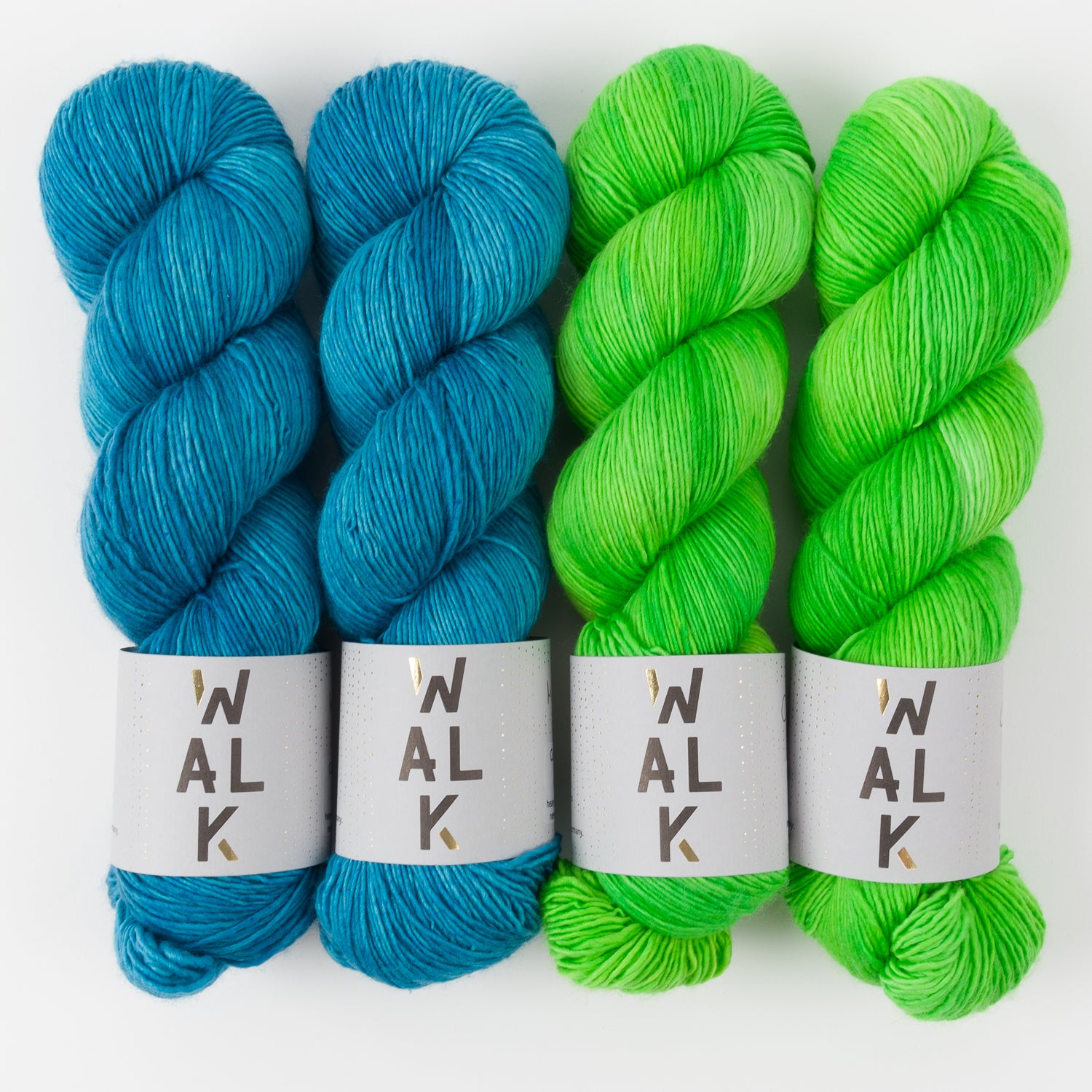 WALK Collection LUSCIOUS GREENERY Merino wool Fingering Quick Kits