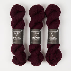 LAINE X NOVITA 4PLY - DEEP BURGUNDY