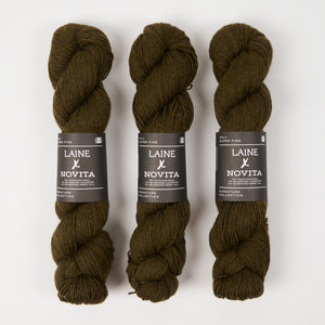 LAINE X NOVITA 4PLY - EARTHY OLIVE