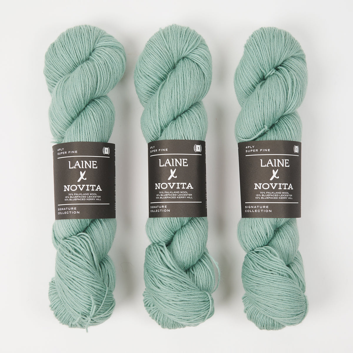 LAINE X NOVITA 4PLY - FROSTED MINT