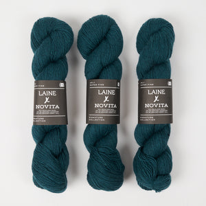 LAINE X NOVITA 4PLY - HEATHERED TEAL