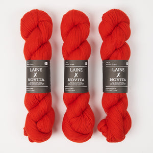 LAINE X NOVITA 4PLY - SUNSET POPPY
