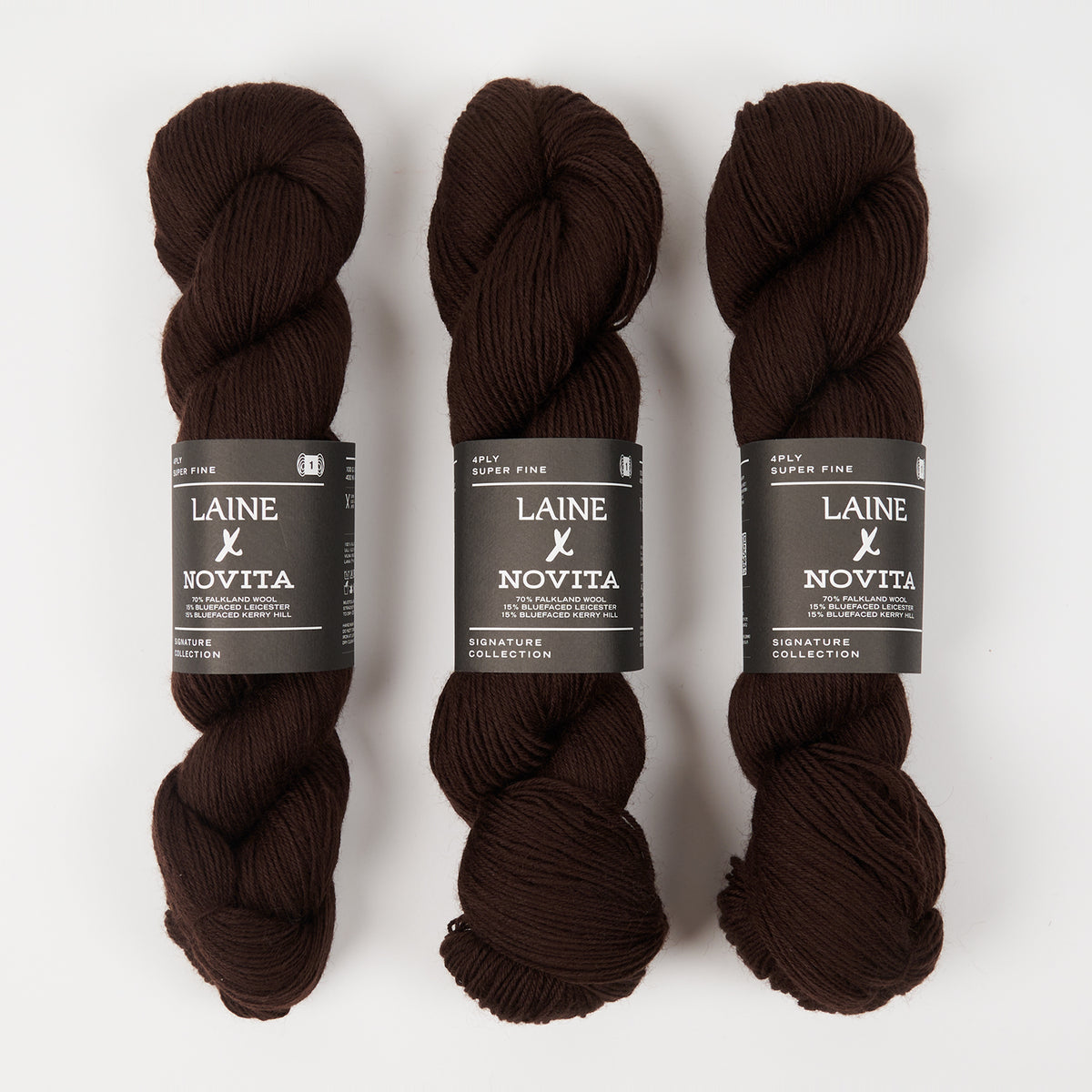 LAINE X NOVITA 4PLY - WOODLAND BARK