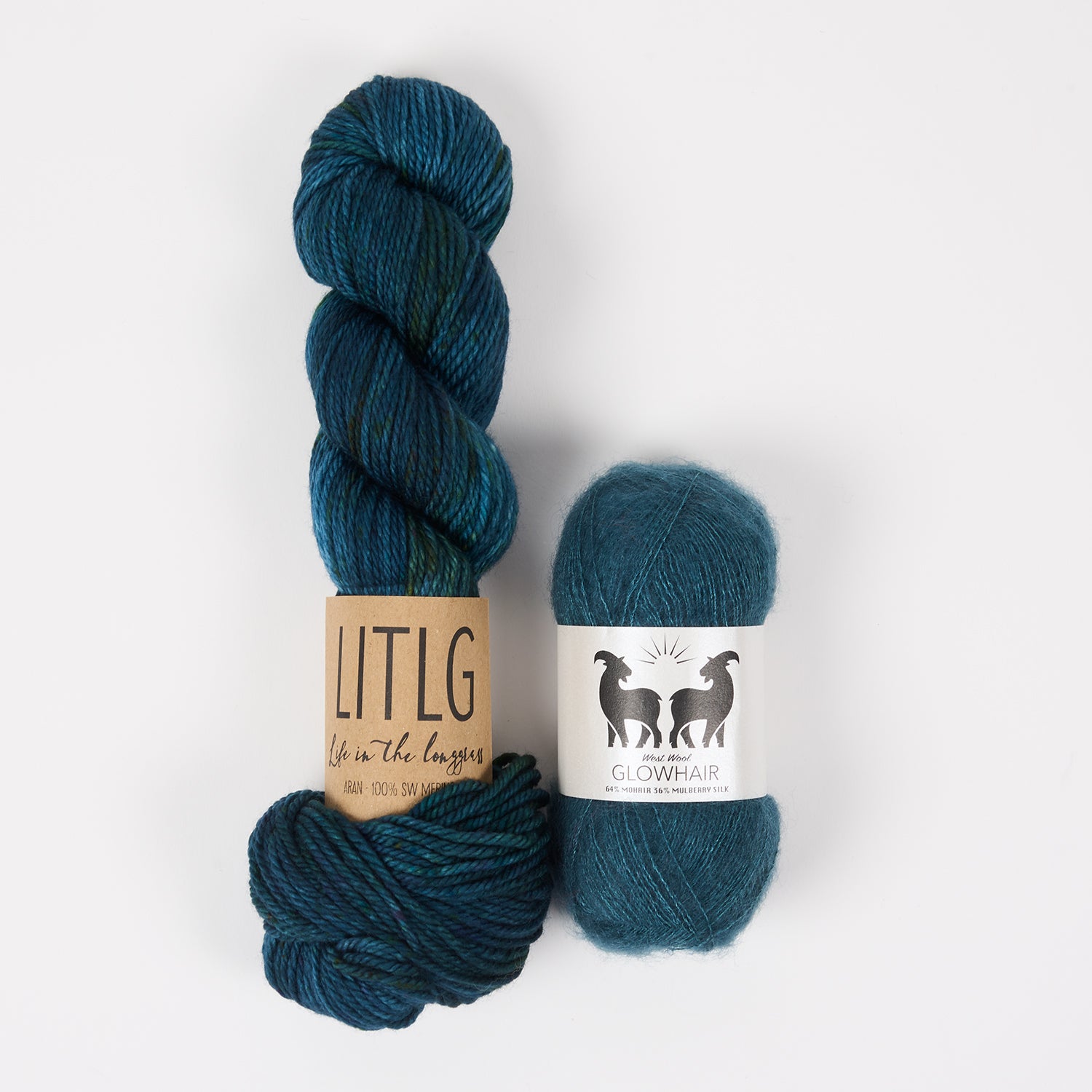 Life in The Long Grass ENCHANTED HARBOUR Merino wool Mohair Silk Mixed Weight Quick Kits