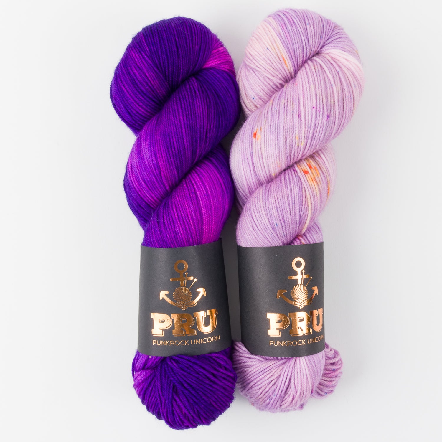 Punk Rock Unicorn LILAC CLEMATIS Merino wool Nylon Fingering Quick Kits
