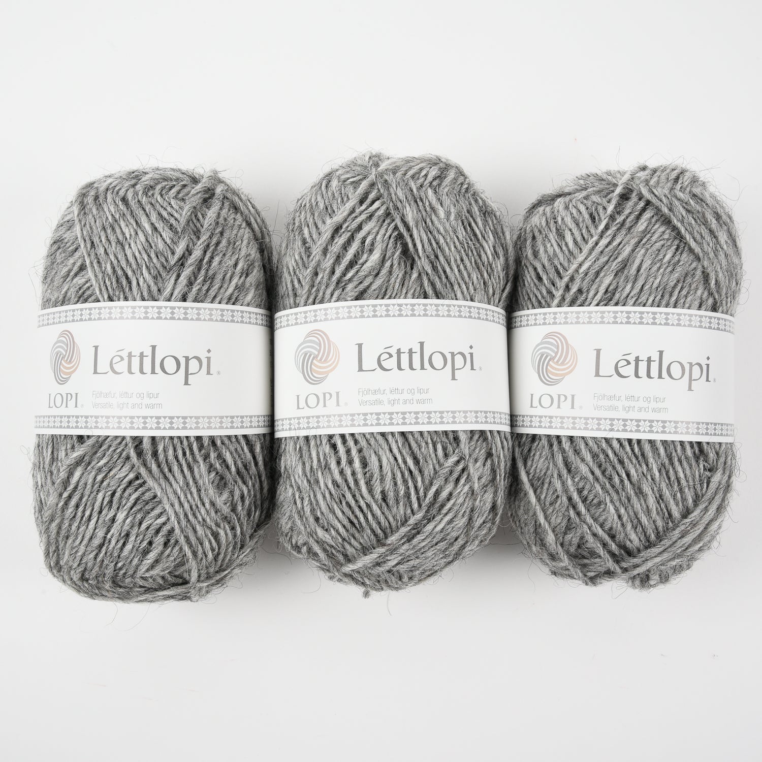 Ístex LÉTTLOPI 0056 - ASH HEATHER Wool Aran grey Yarn