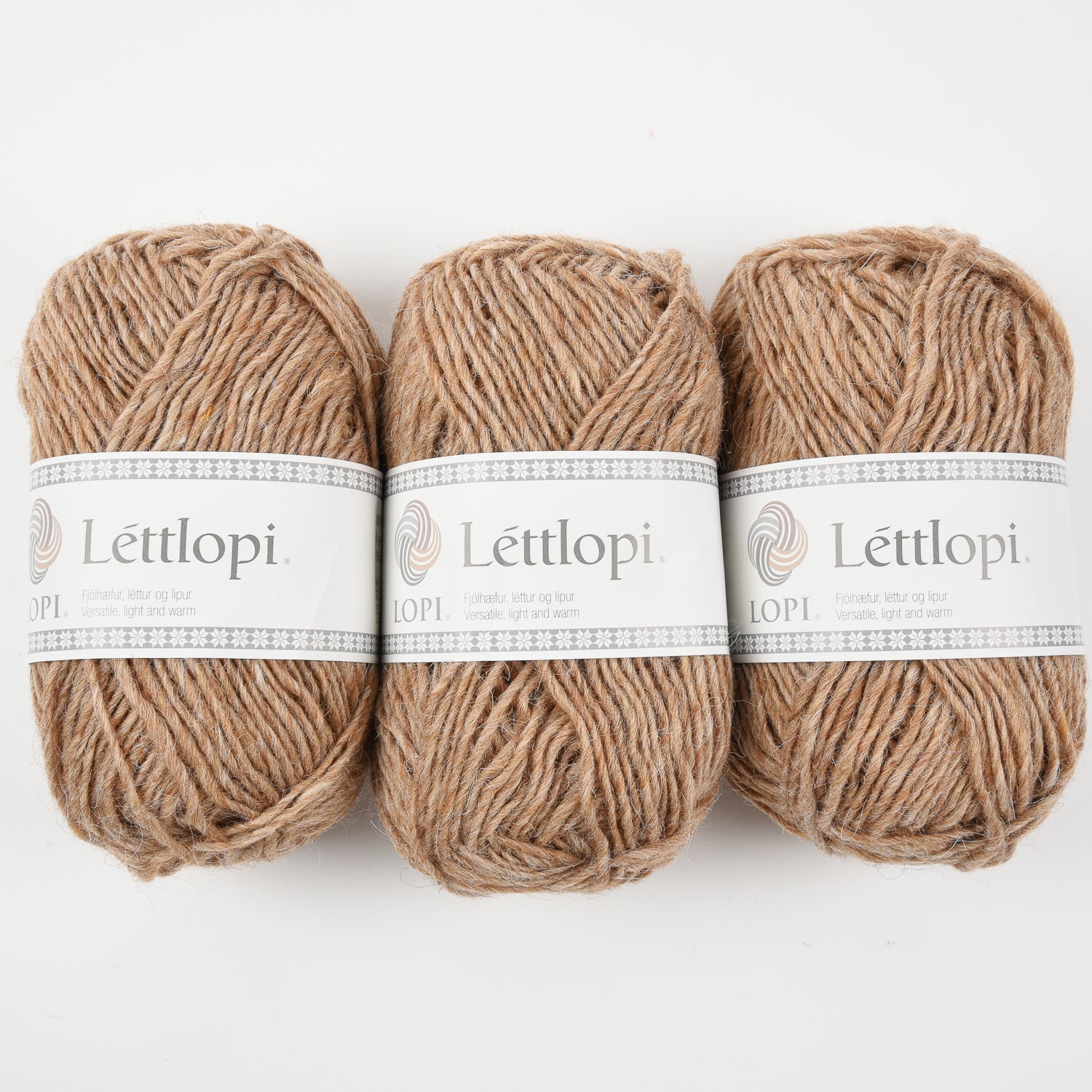 Ístex LÉTTLOPI 1419 - BARLEY Wool Aran brown beige Yarn