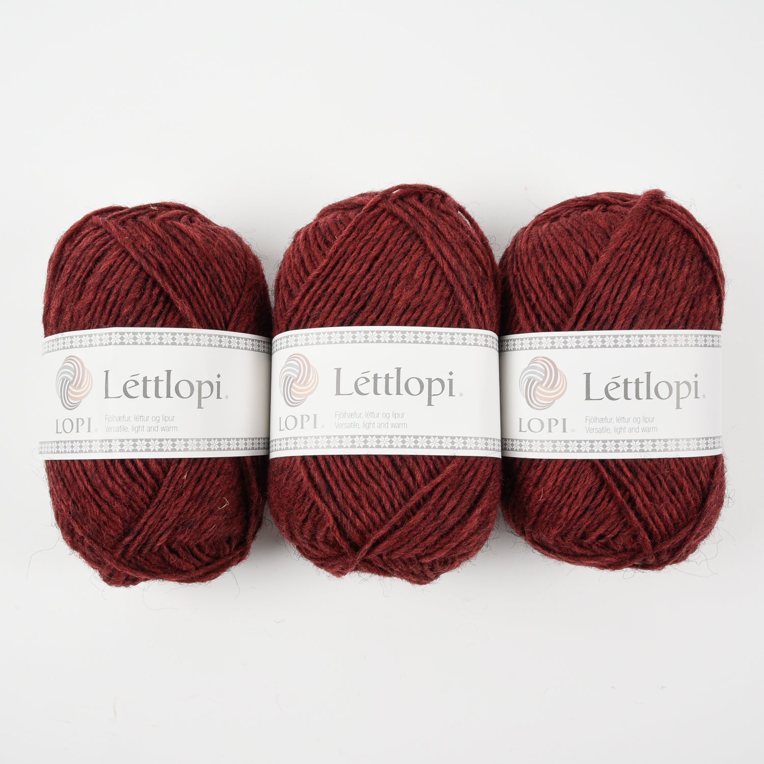 Ístex LÉTTLOPI 9431 - BRICK HEATHER Wool Aran red Yarn