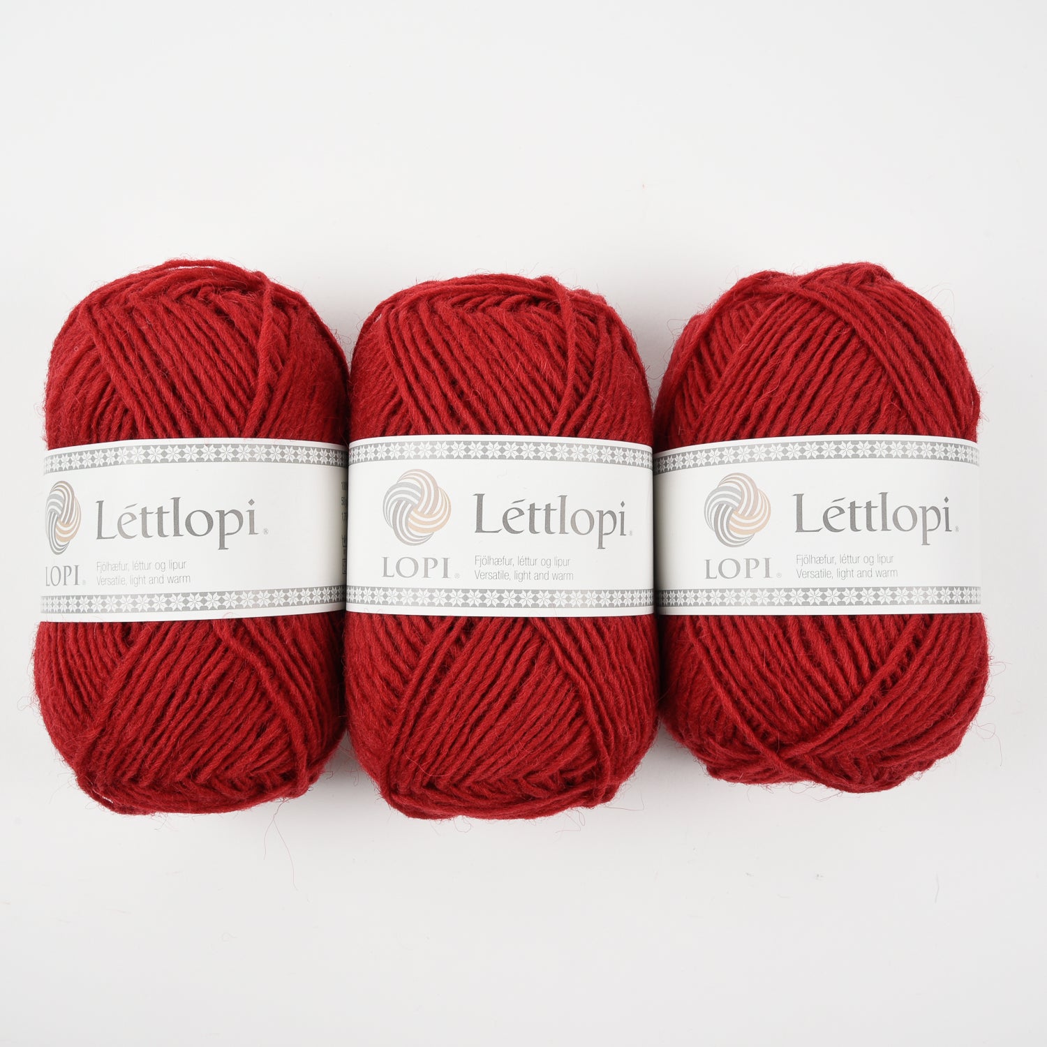 Ístex LÉTTLOPI 9434 - CRIMSON RED Wool Aran red Yarn