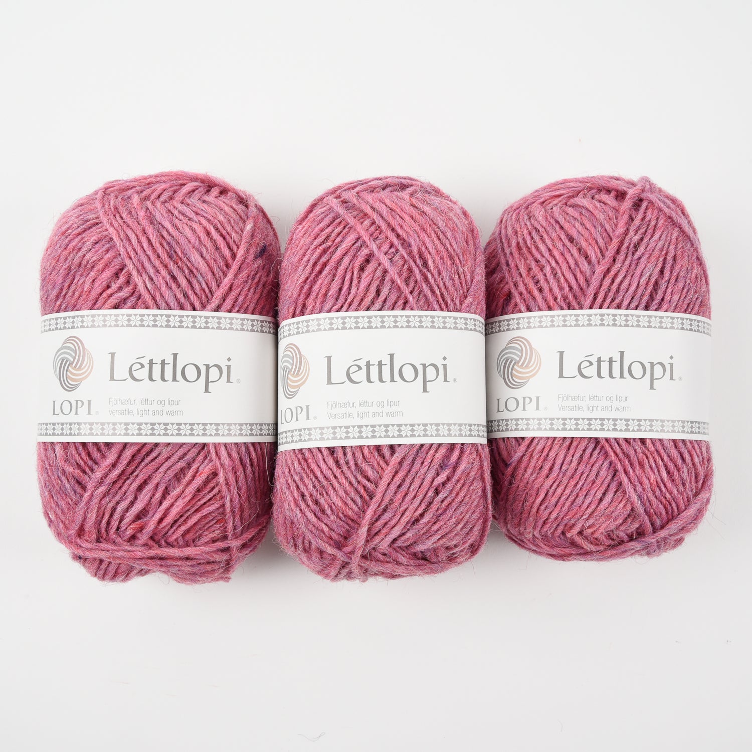 Ístex LÉTTLOPI 1412 - PINK HEATHER Wool Aran pink Yarn