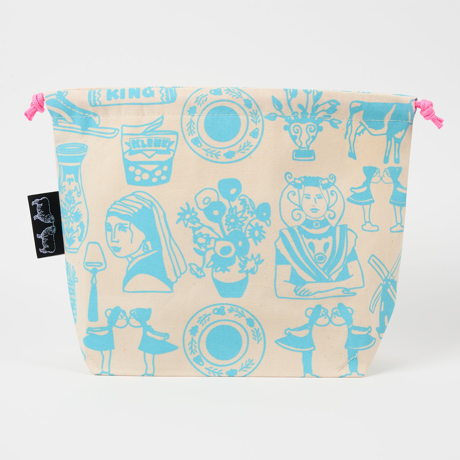 LOVE IT DRAWSTRING BAG - DUTCH ROBINS EGG blue turquoise Project Bags