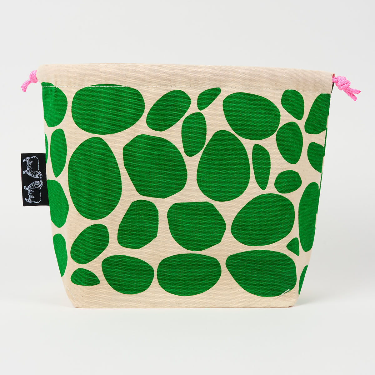 DRAWSTRING BAG - PEBBLES GREEN