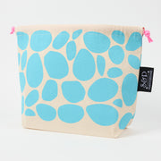 Drawstring Bag - Pebbles Robins Egg