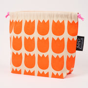 Drawstring Bag - Tulips Orange
