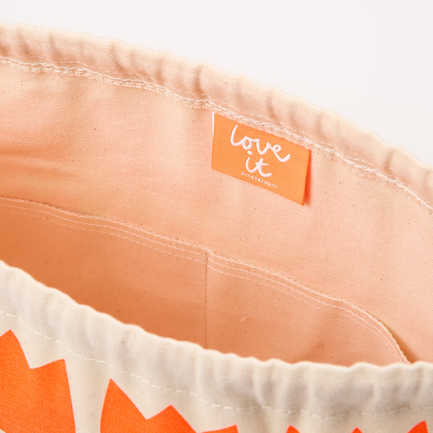 Drawstring Bag - Tulips Orange