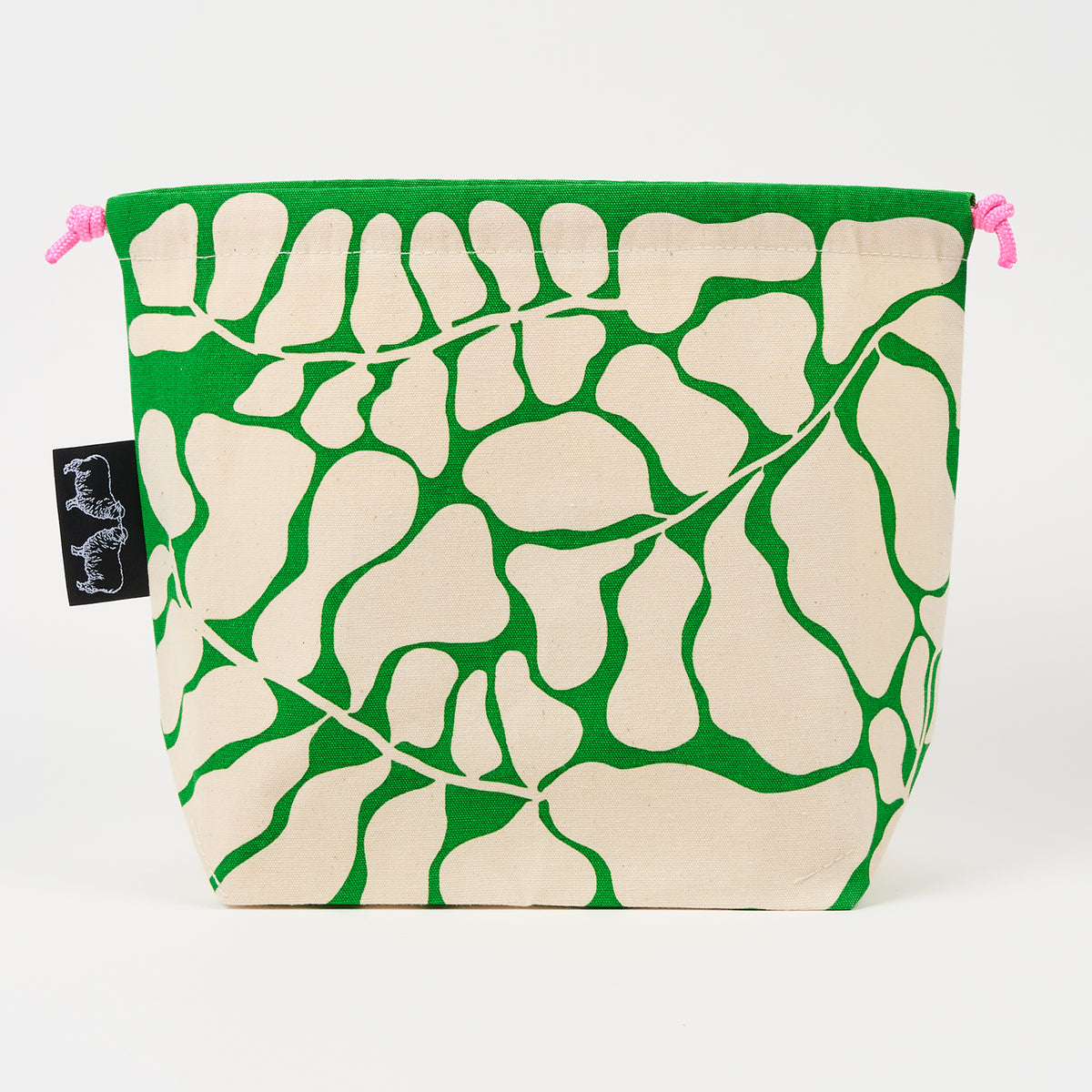 DRAWSTRING BAG - WOBBLE GREEN