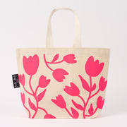 LOVE IT NIKO BAG - CURLY TULIPS PINK fuchsia pink Project Bags