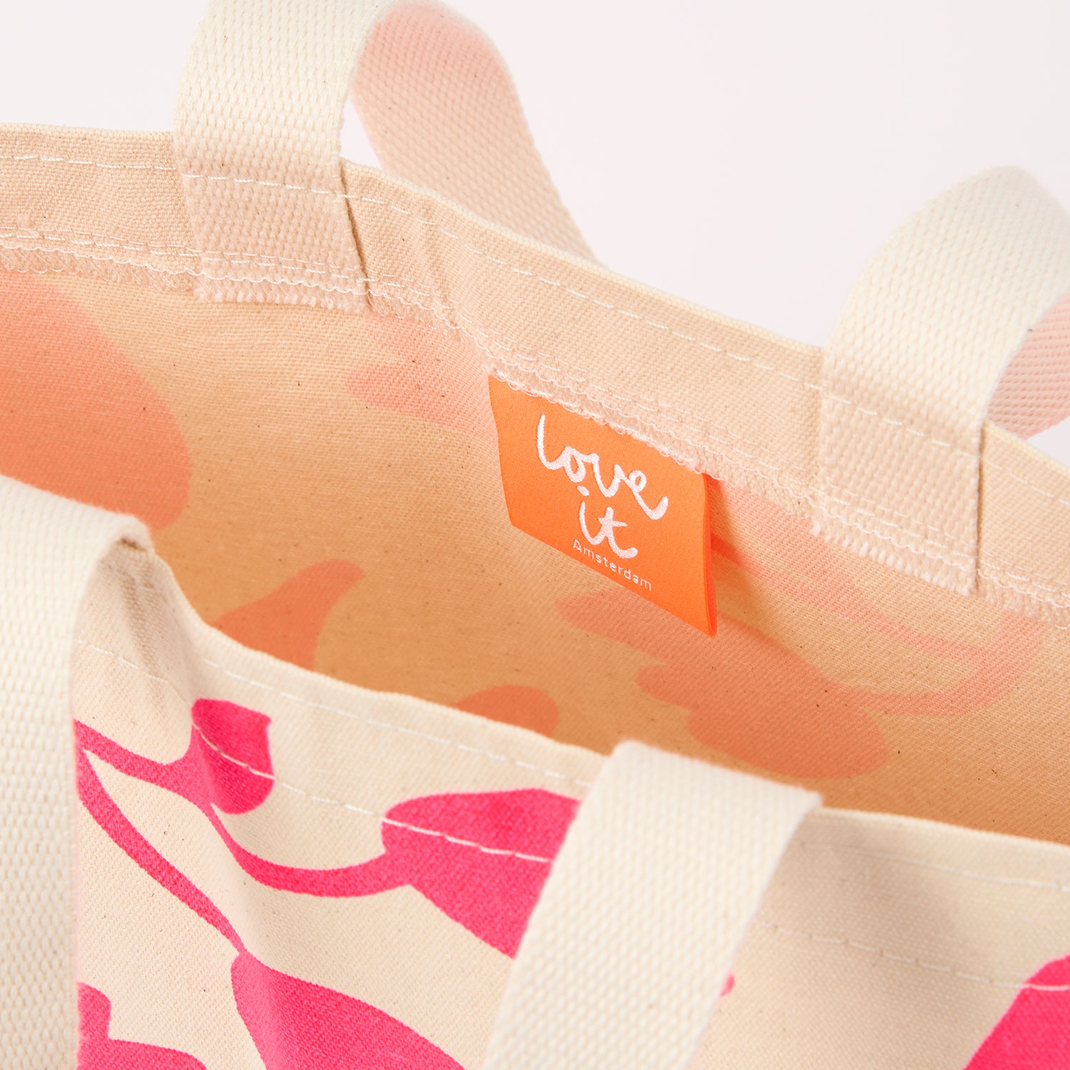 Niko Bag - Curly Tulips Pink
