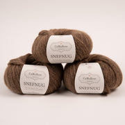 CaMaRose SNEFNUG - LYSEBRUN Alpaca Cotton Merino wool Aran brown Yarn