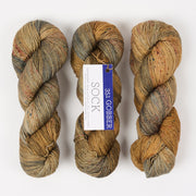 Malabrigo MALABRIGO SOCK - GOBBER Merino wool Light Fingering green beige Yarn