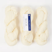 Malabrigo MALABRIGO SOCK - NATURAL Merino wool Light Fingering white Yarn