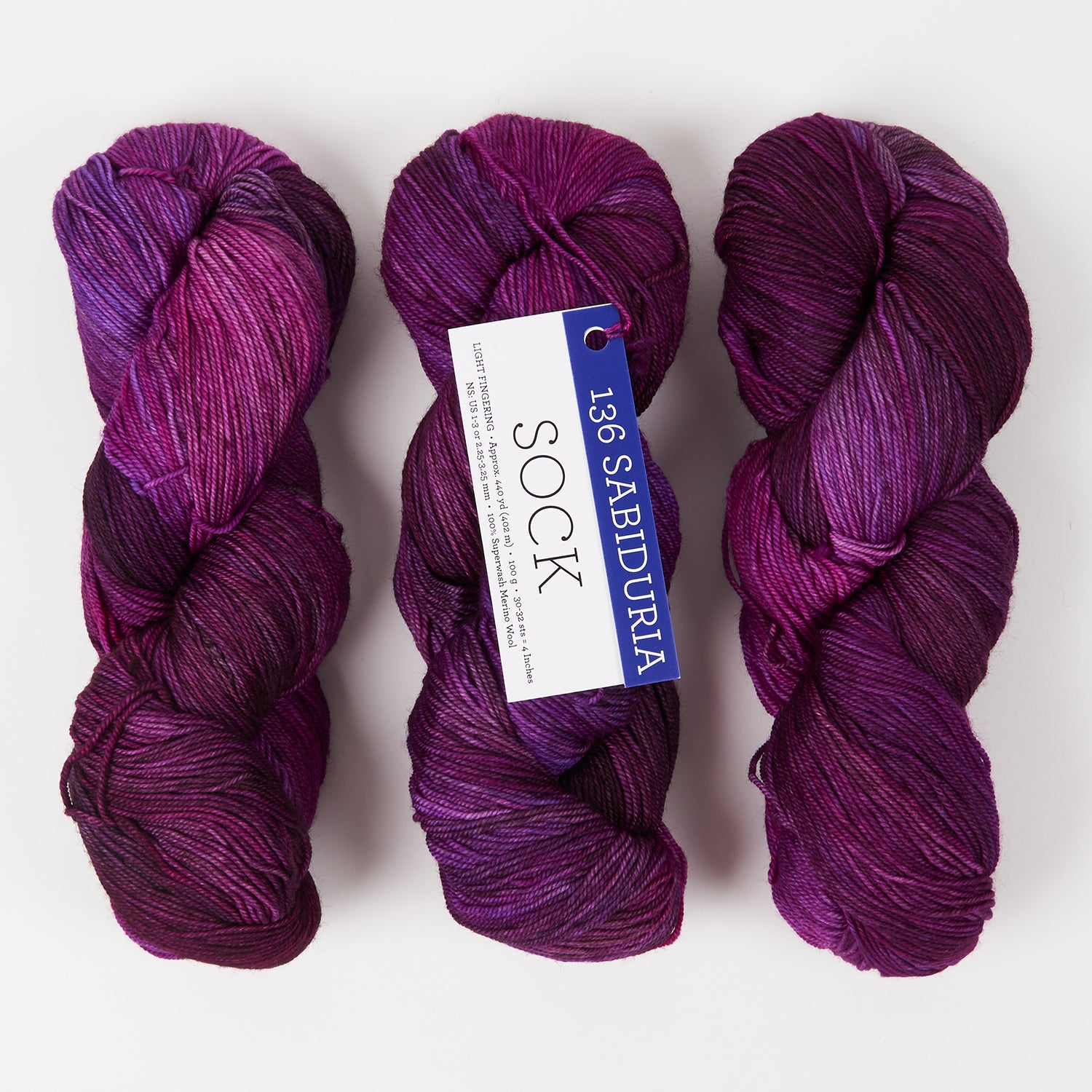 Malabrigo MALABRIGO SOCK - SABIDURIA Merino wool Light Fingering pink Yarn