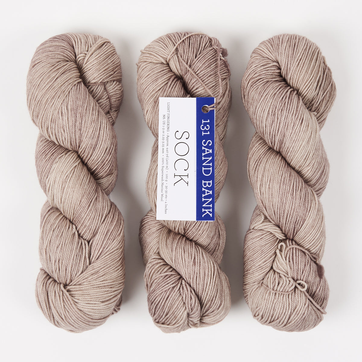 Malabrigo MALABRIGO SOCK - SAND BANK Merino wool Light Fingering beige Yarn