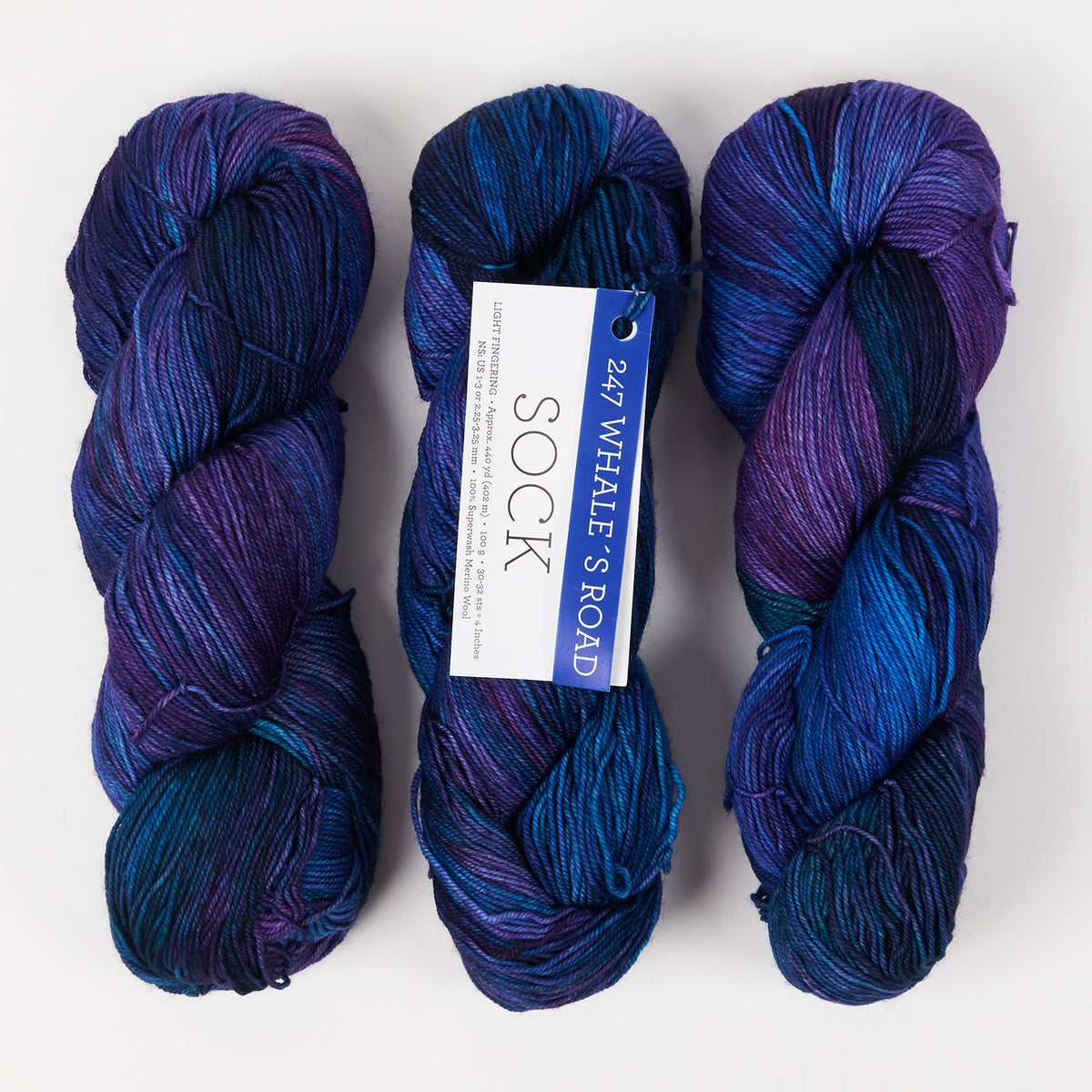 MALABRIGO SOCK - WHALES ROAD