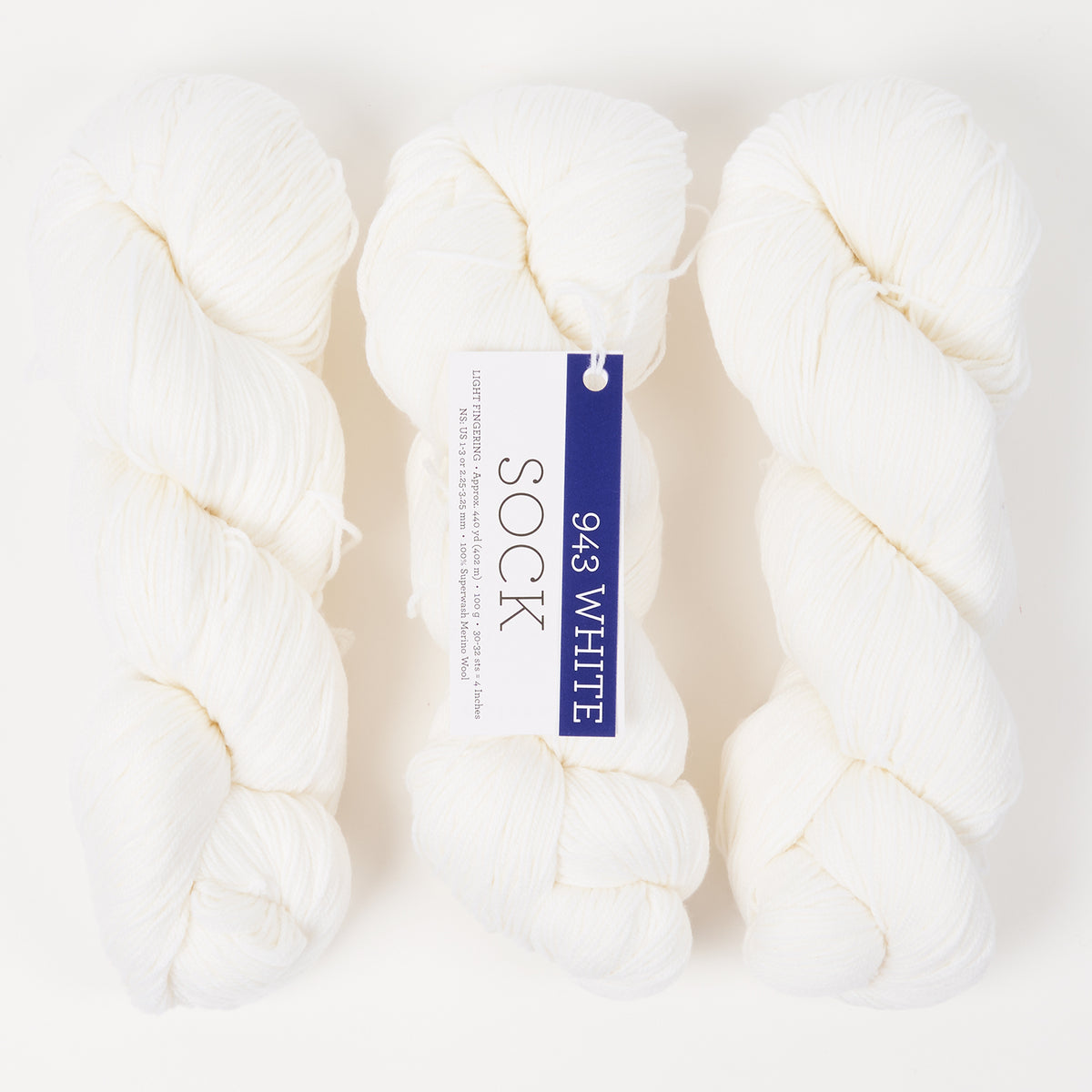 MALABRIGO SOCK - WHITE