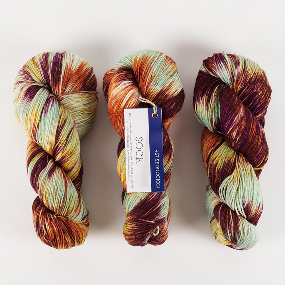 Malabrigo MALABRIGO SOCK - SEDUCCION Merino wool Light Fingering multicolour Yarn