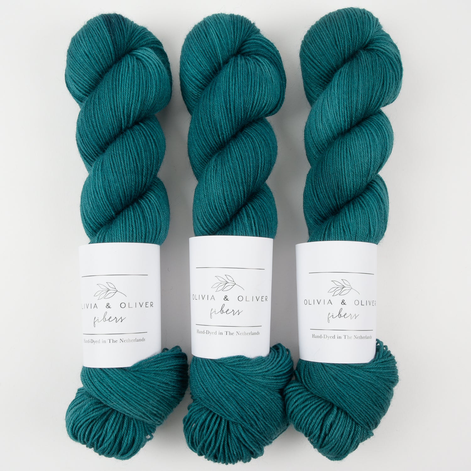 Olivia & Oliver OLIVIA BFL - MALLARD BFL Wool Blue Faced Leicester Fingering turquoise Yarn