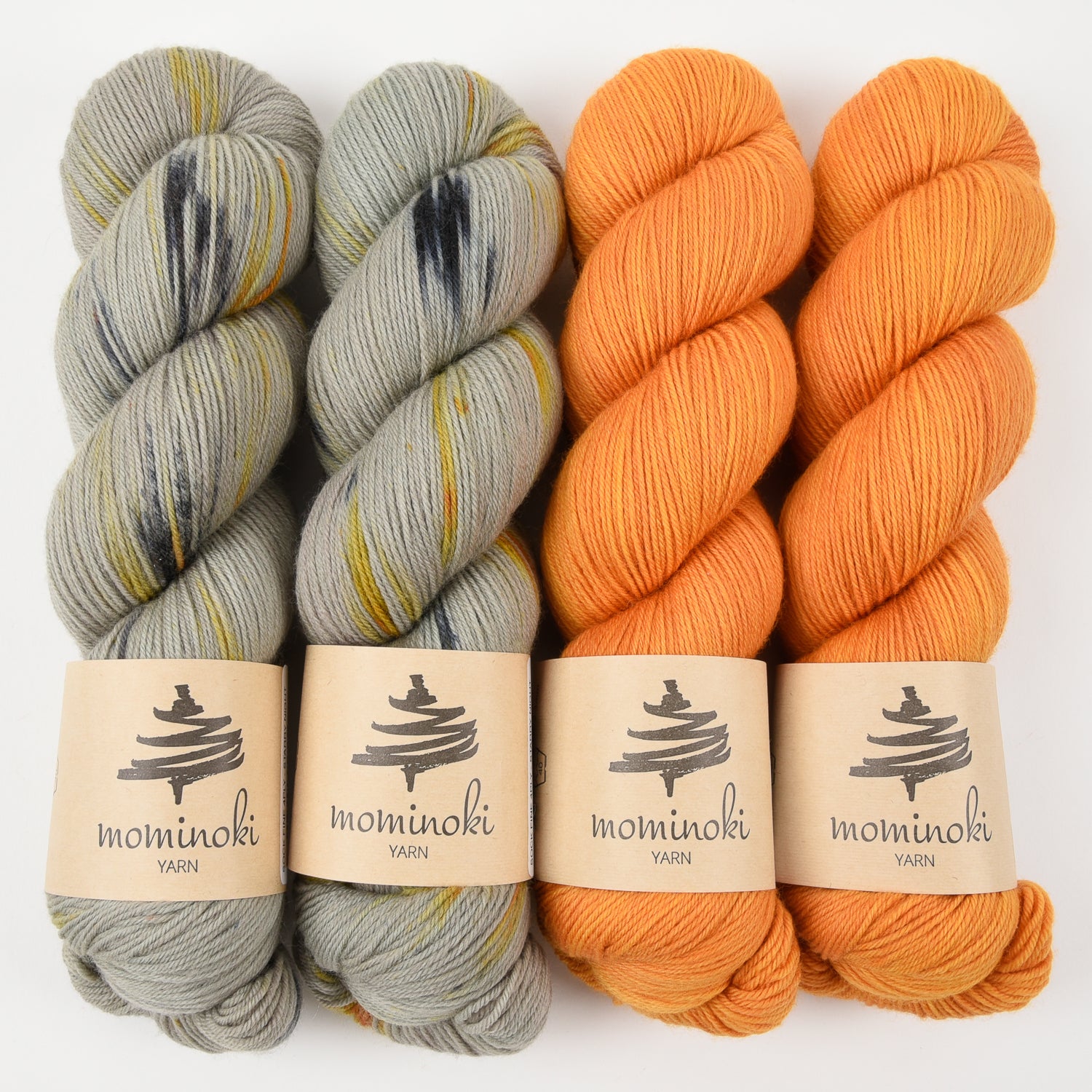 Mominoki Yarn MARIGOLD STARS Merino wool Polyamide Fingering Quick Kits