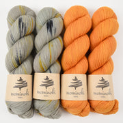 Mominoki Yarn MARIGOLD STARS Merino wool Polyamide Fingering Quick Kits