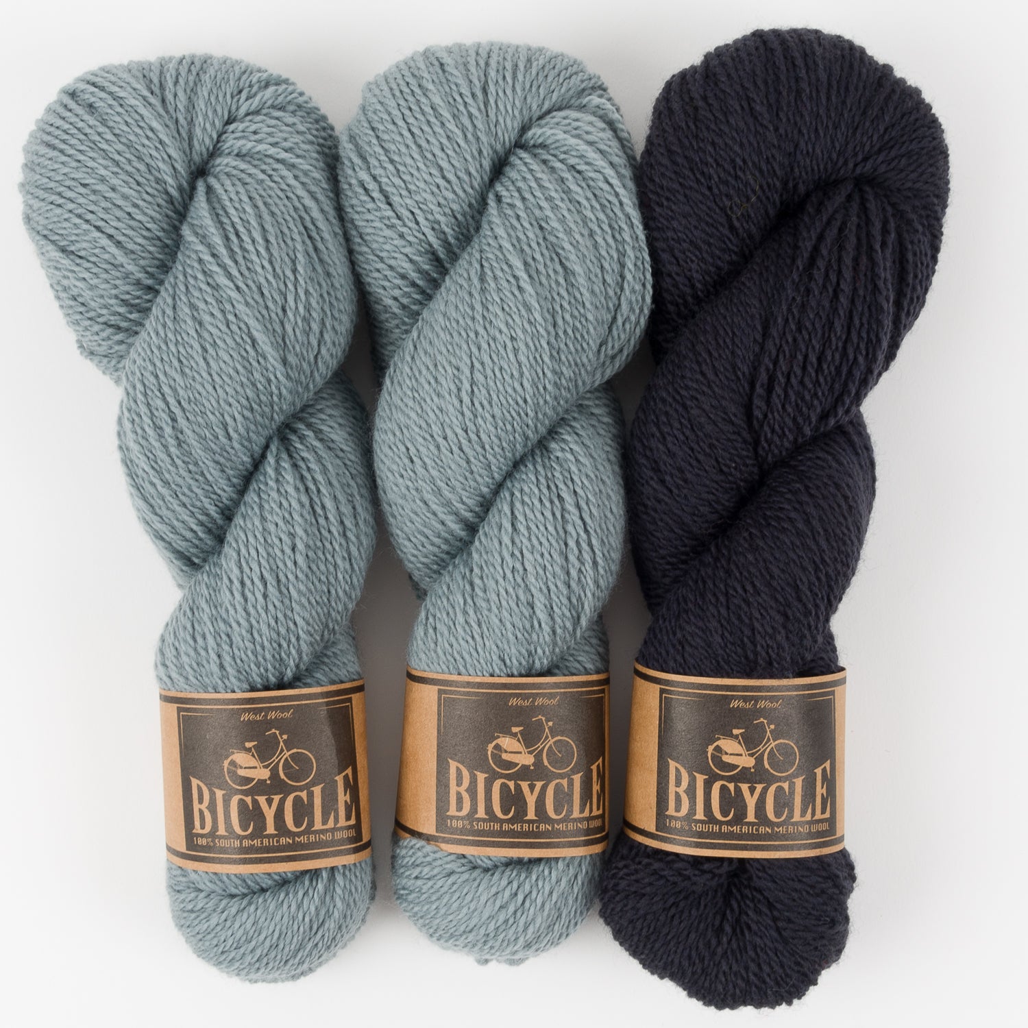 West Wool MARINE SPRUCE Merino wool Fingering Quick Kits