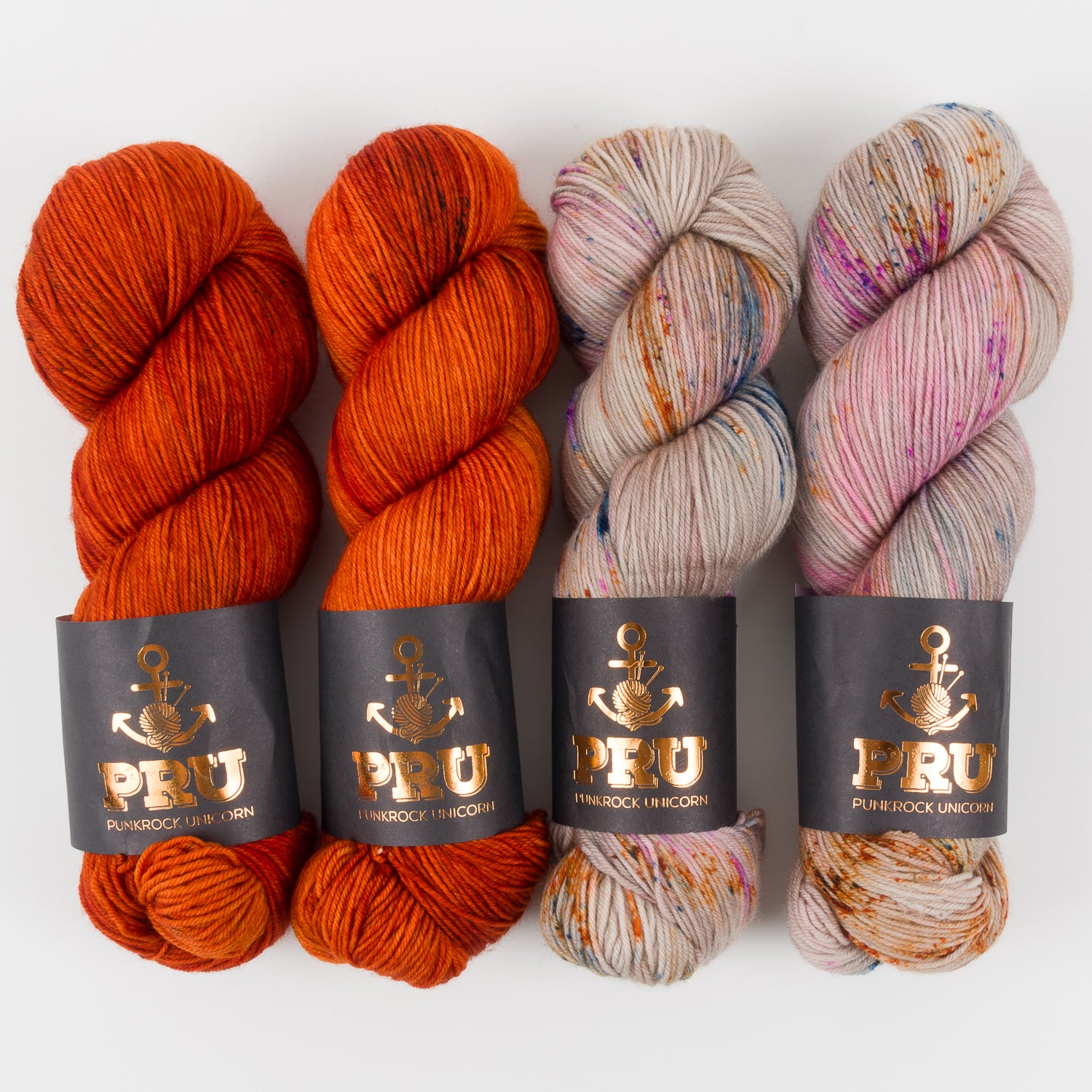 Punk Rock Unicorn MARONI CONTRAST Merino wool Nylon Fingering Quick Kits