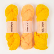Qing Fibre MELTED BABY SURI - CHEESE neon orange Yarn