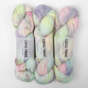 Qing Fibre MELTED BABY SURI - CLOUD Alpaca Merino wool Silk rainbow Yarn