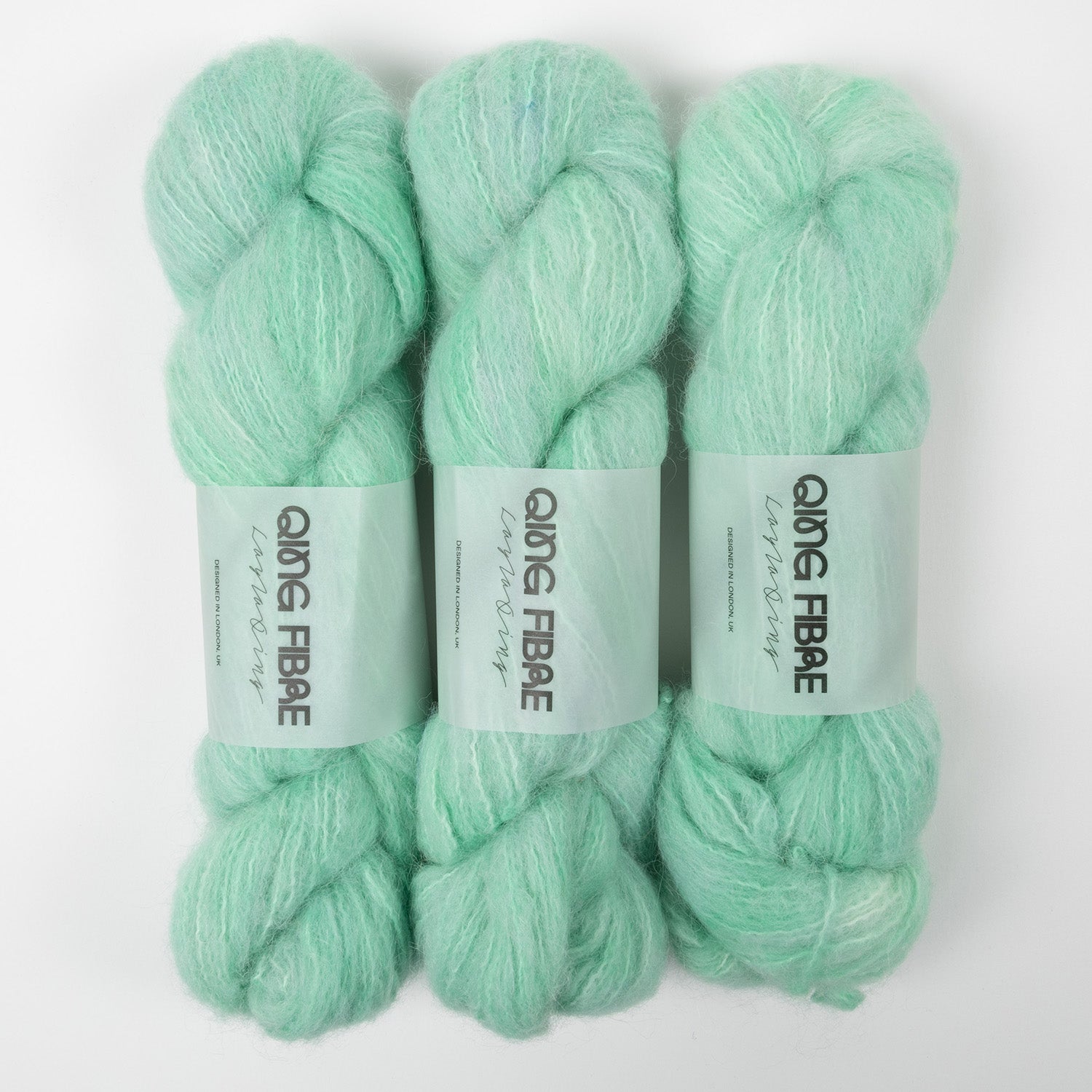 Qing Fibre MELTED BABY SURI - JADE turquoise green Yarn