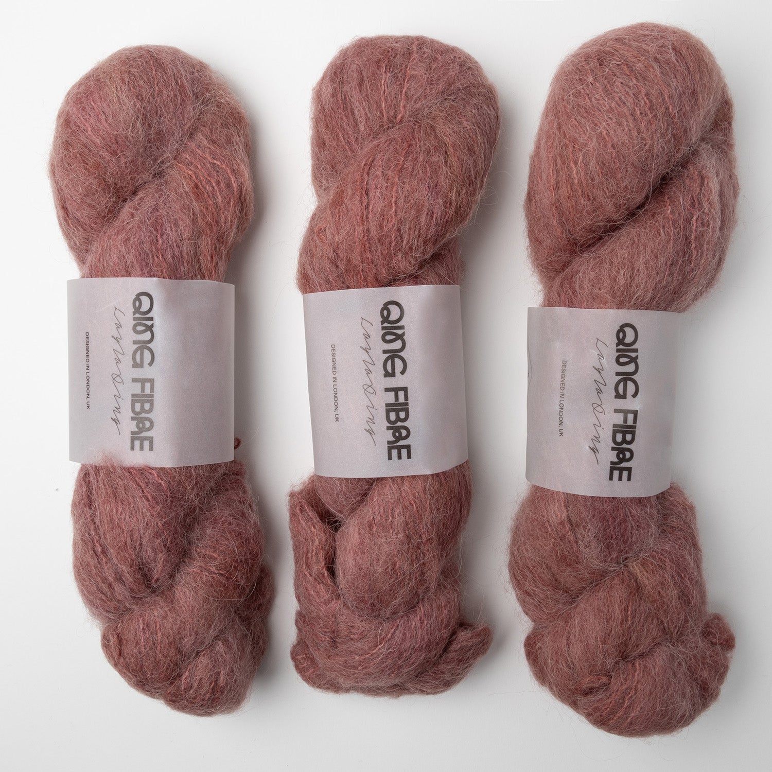 Qing Fibre MELTED BABY SURI - PEONY pink Yarn
