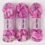 Qing Fibre MELTED BABY SURI - SIBERIA Alpaca Merino wool Silk Sport pink Yarn