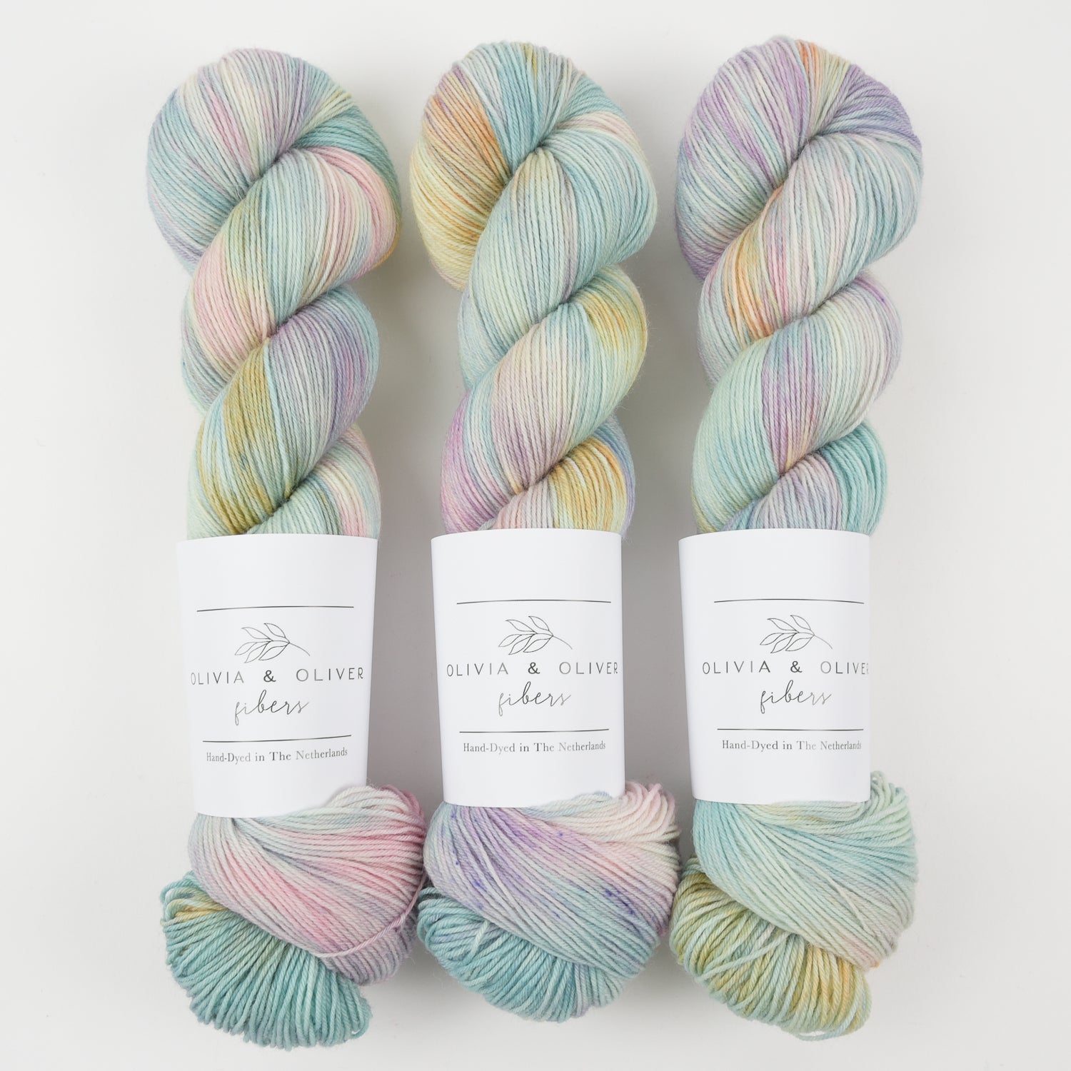 Olivia & Oliver OLIVIA BFL - MENTON BFL Wool Blue Faced Leicester Fingering multicolour Yarn